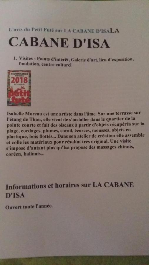 La Cabane D'Isa Sète Buitenkant foto